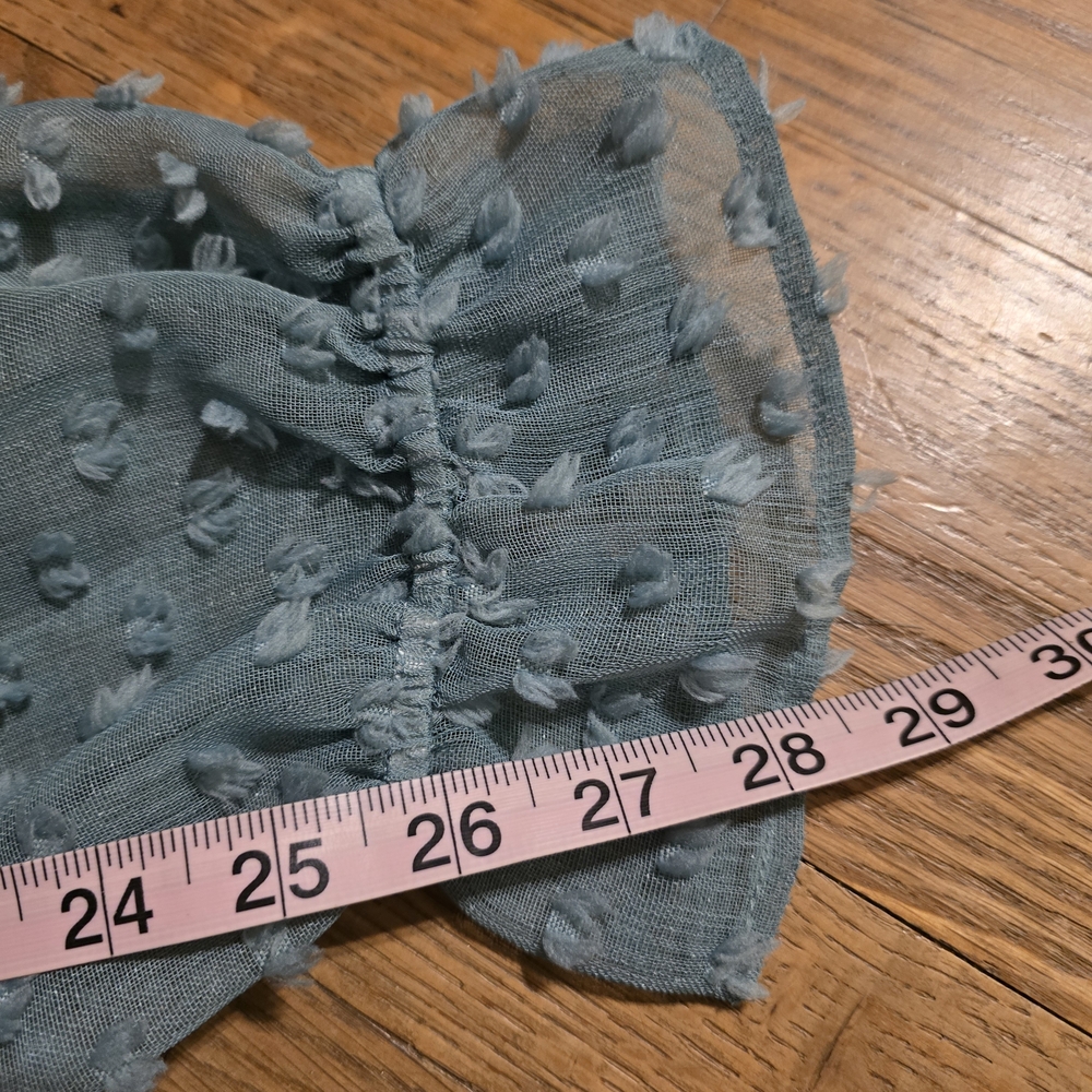 Cupio Textured‎ Teal Blouse - Picture 8 of 8